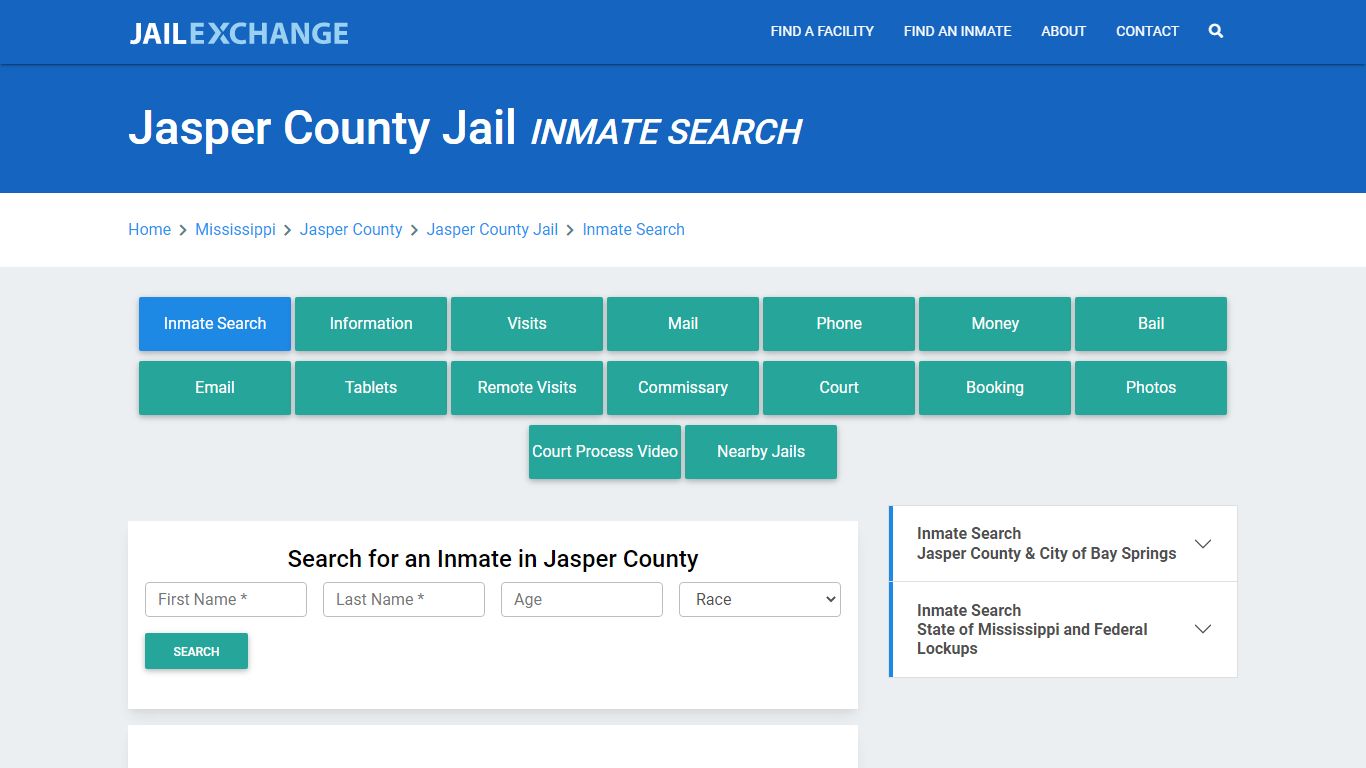 Jasper County Jail, MS Inmate Search: Roster & Mugshots